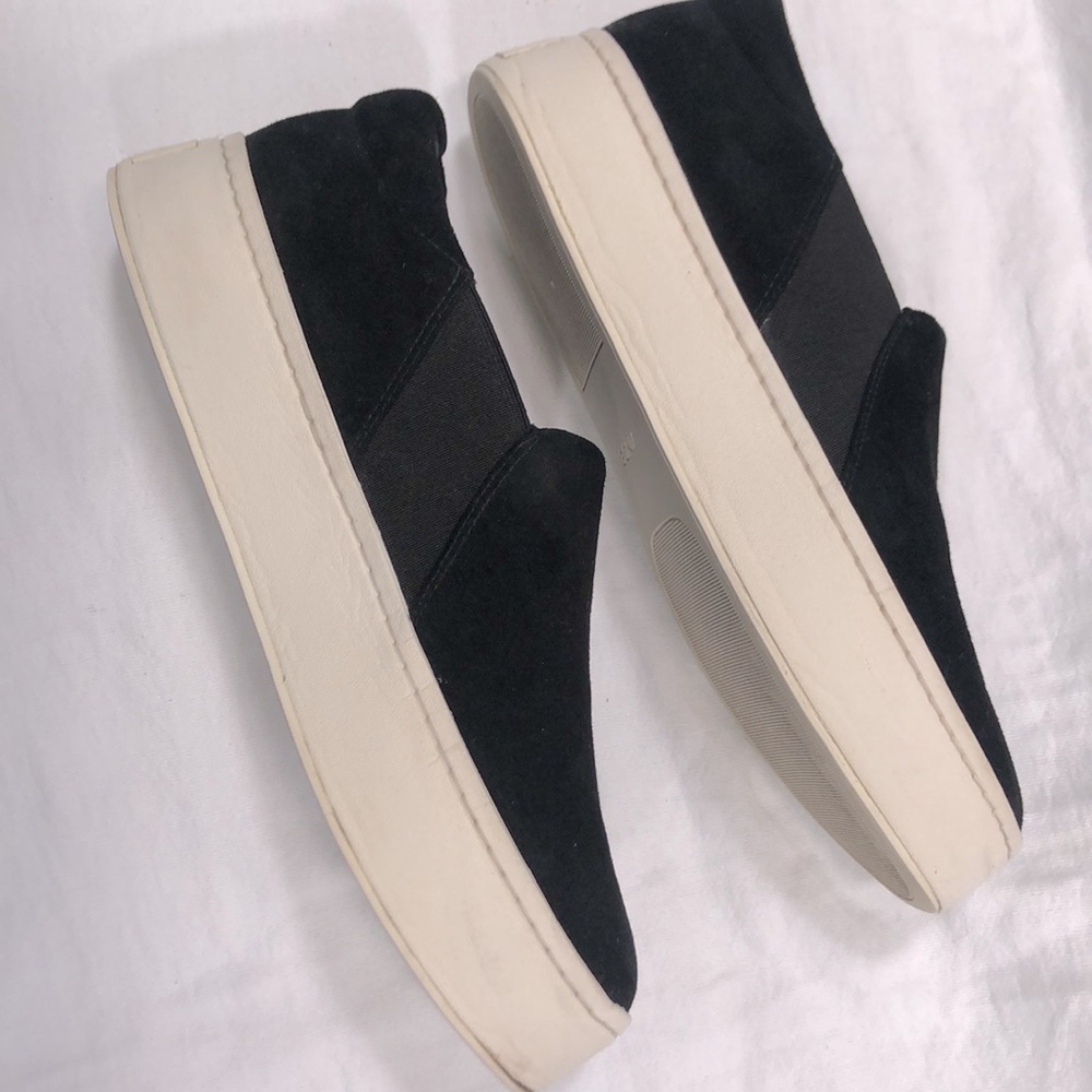 vince warren black suede